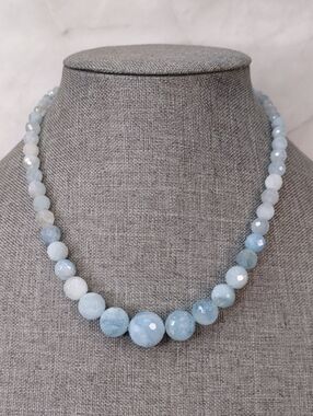Jay King Faceted Aquamarine Gemstone Necklace